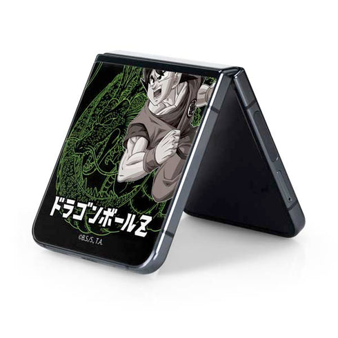Dragon Ball Z Goku and Shenron Galaxy Z Flip5 5G Skin
